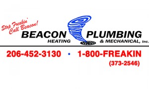 Kirkland Sewer Drain Repair • Stop Freakin…Call Beacon! 206.452.3130
