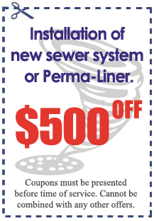 new sewer system or perma-liner installation
