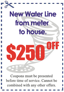 new water line from meter to house