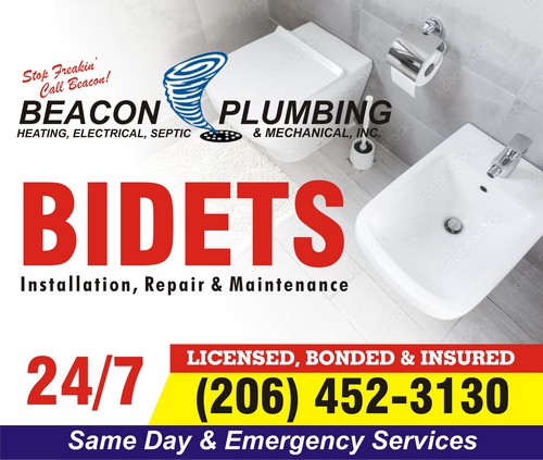 Black Diamond bidet installation in WA near 98010