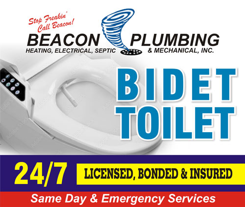 Premium White Center bidet toilet in WA near 98106