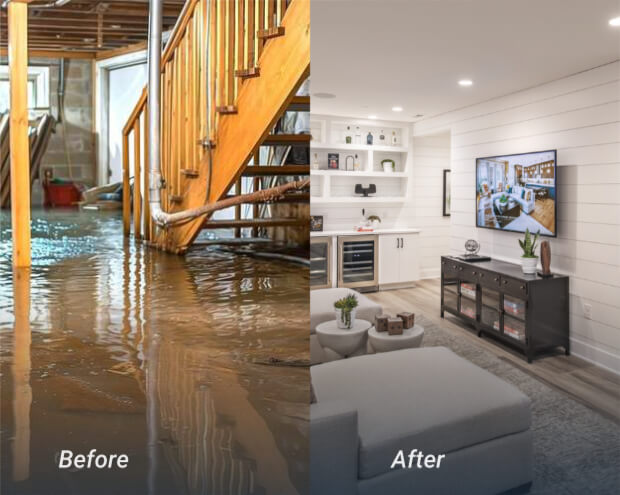 Before and After beacon plumbing