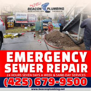 Emergency Sewer Repair Factoria WA 98006