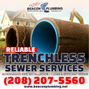 Trenchless Sewer Replacement Melba WA 83641