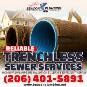 Trenchless Sewer Replacement Mountlake Terrace WA 98043