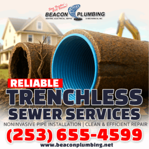 Trenchless Sewer Replacement Tacoma WA 98402